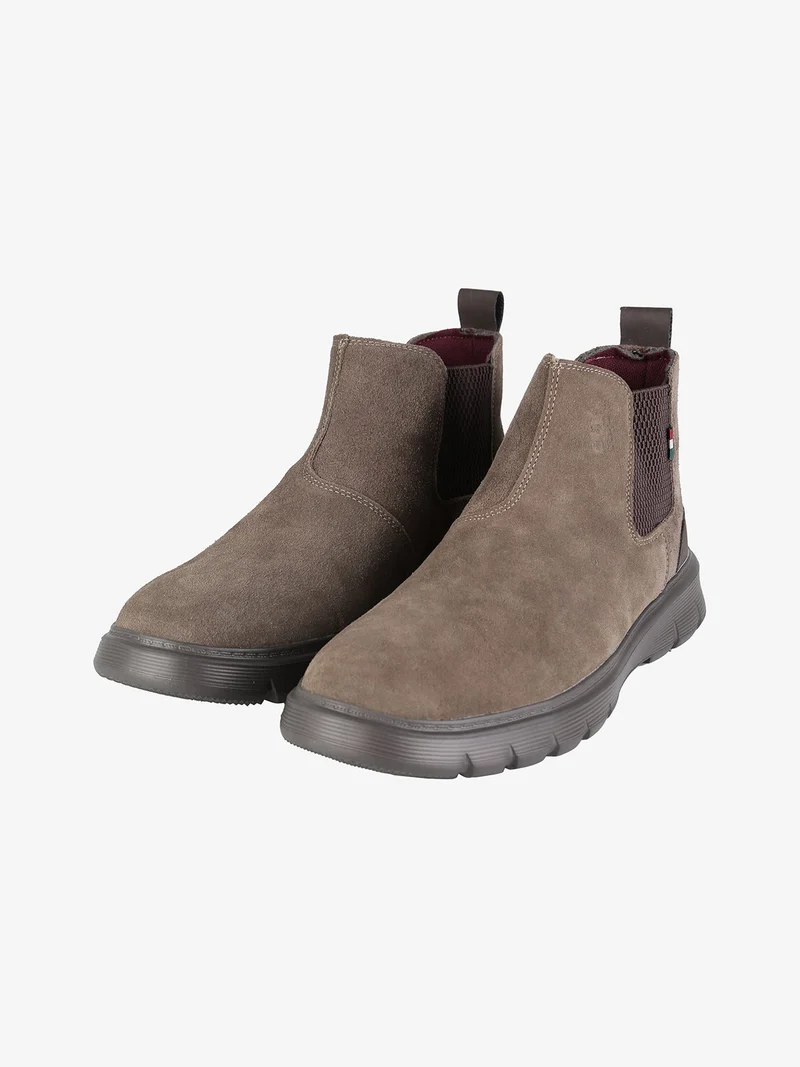 Stivaletti in pelle scamosciata da uomo - taupe