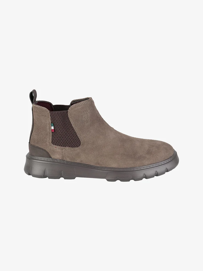 Stivaletti in pelle scamosciata da uomo - taupe