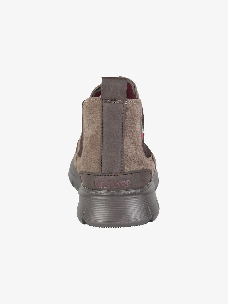Stivaletti in pelle scamosciata da uomo - taupe