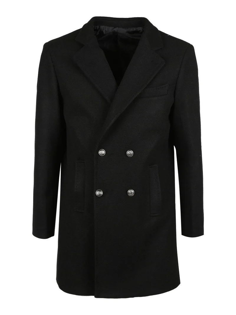 Cappotto doppiopetto uomo - nero