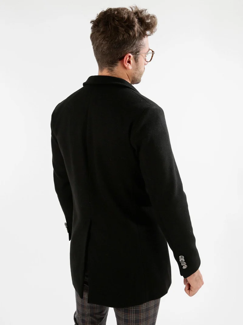 Cappotto doppiopetto uomo - nero
