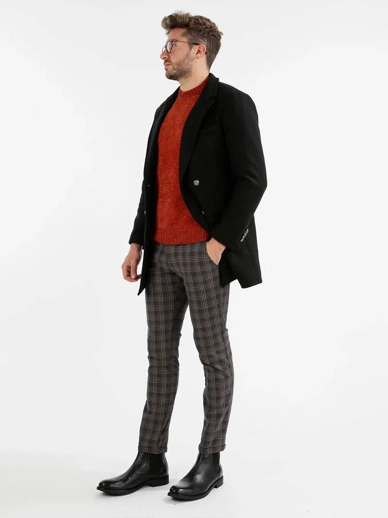 Cappotto doppiopetto uomo - nero
