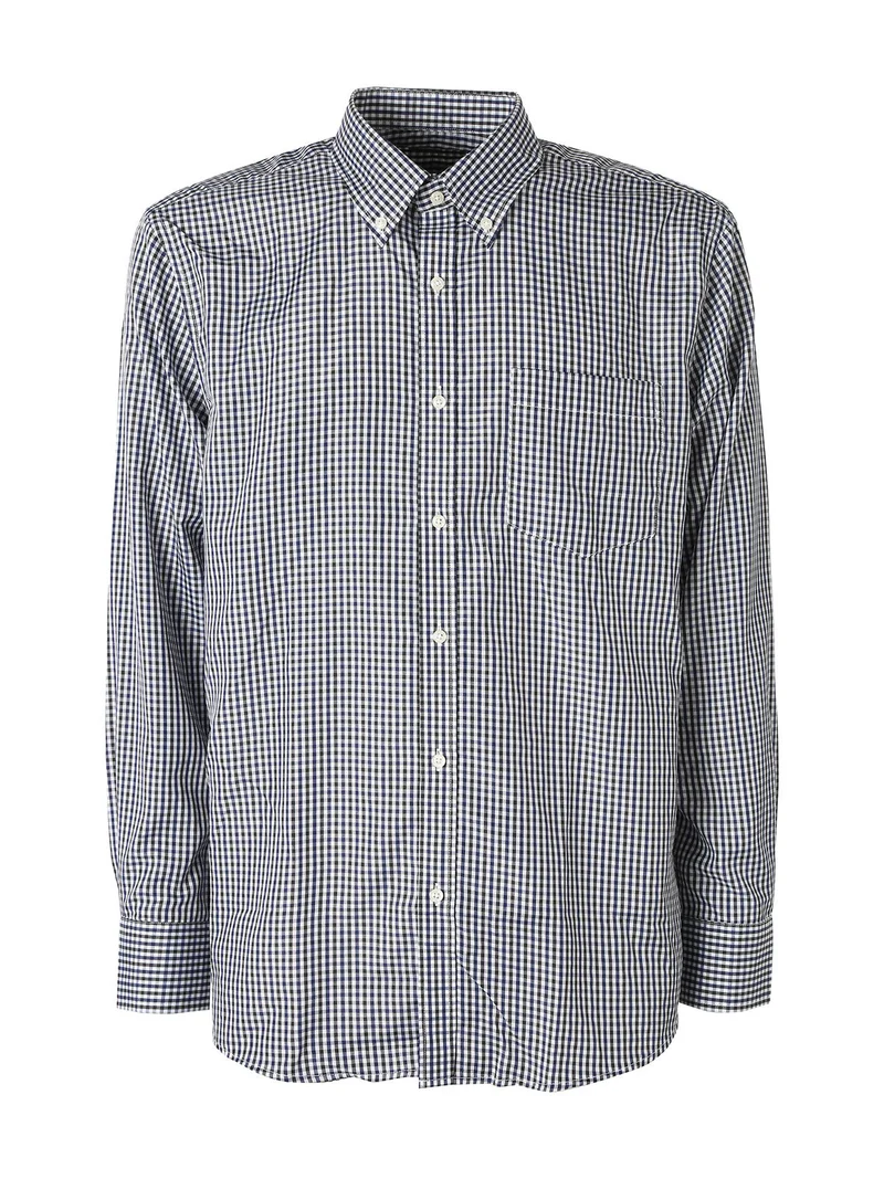 Camicia a quadretti da uomo con maniche lunghe - avion