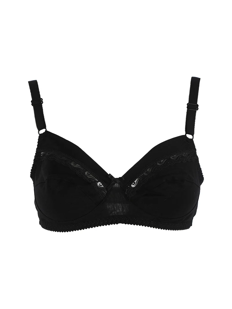 Falk 90 Reggiseno in cotone senza ferretto - nero