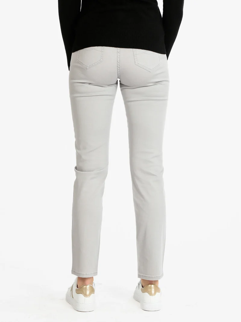 Pantaloni regular da donna - grigio chiaro
