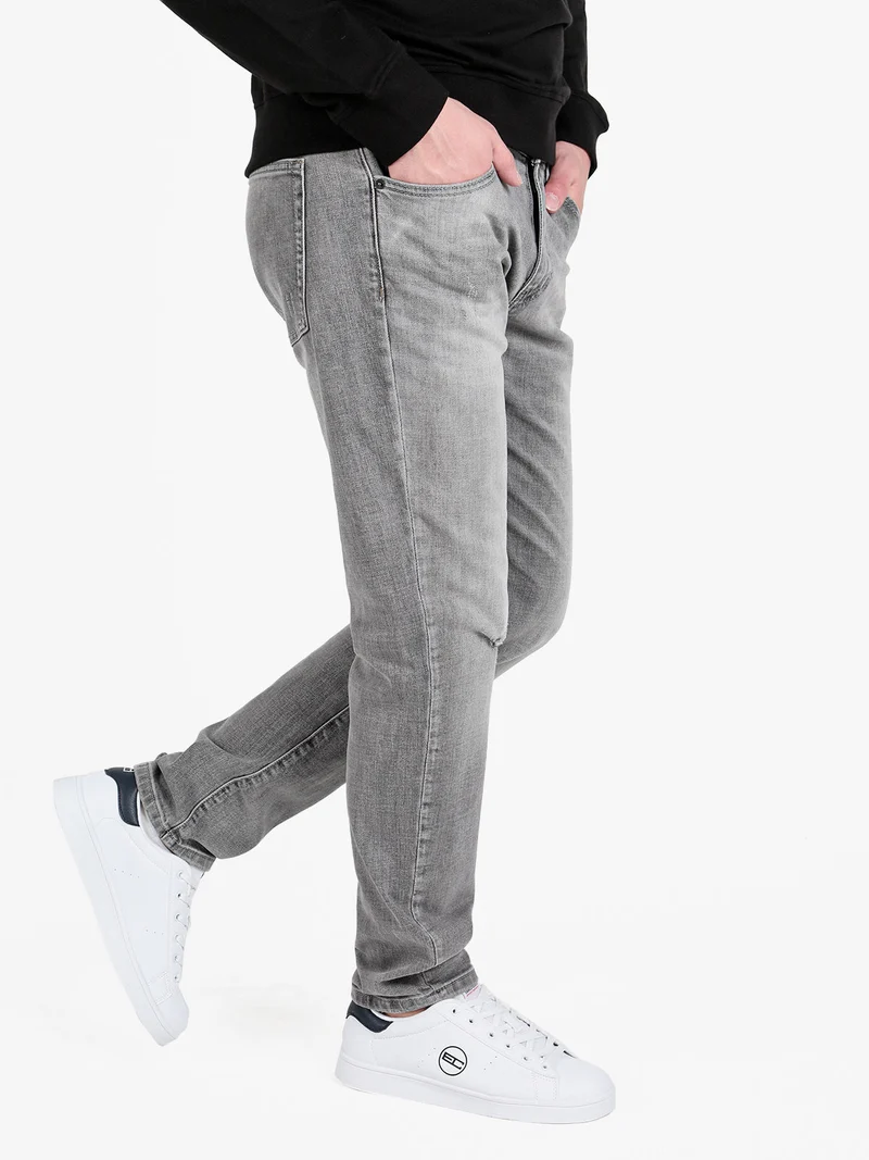 Jeans da uomo grigio slim fit - grigio
