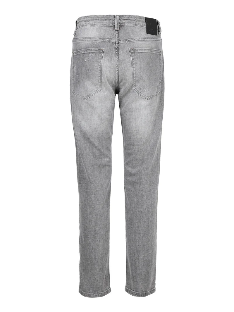 Jeans da uomo grigio slim fit - grigio