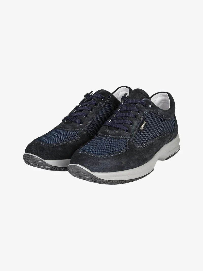Sneakers da uomo in pelle scamosciata - blu scuro