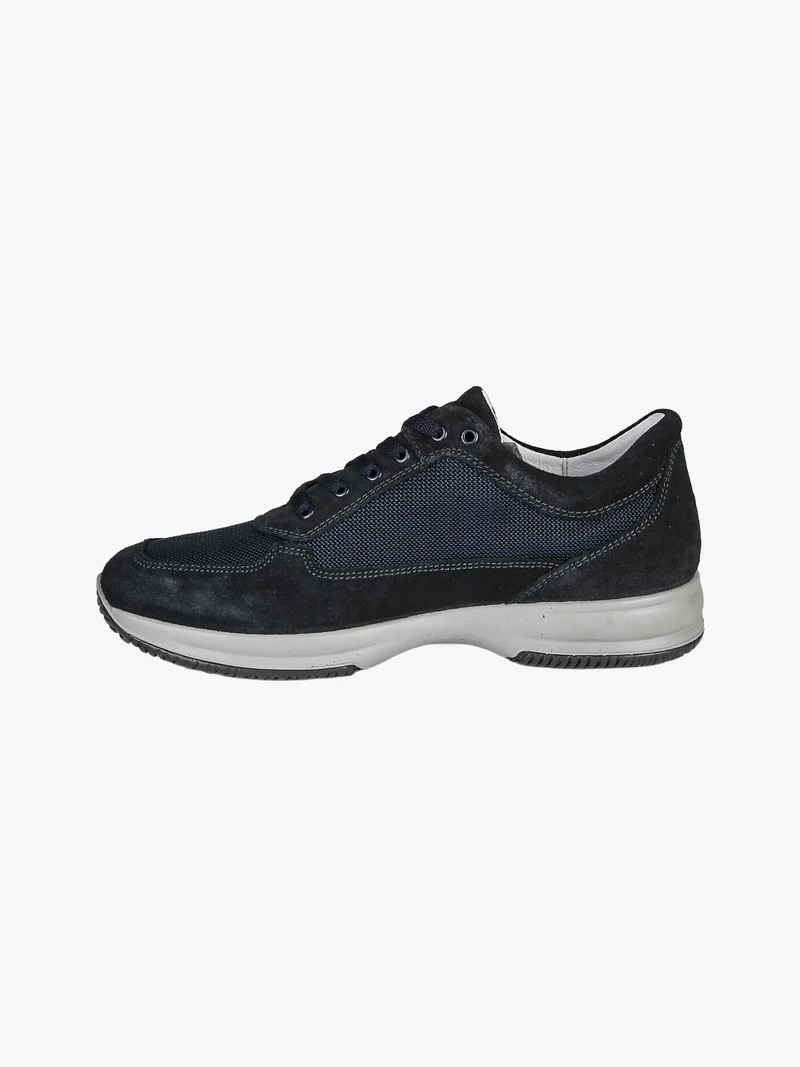 Sneakers da uomo in pelle scamosciata - blu scuro