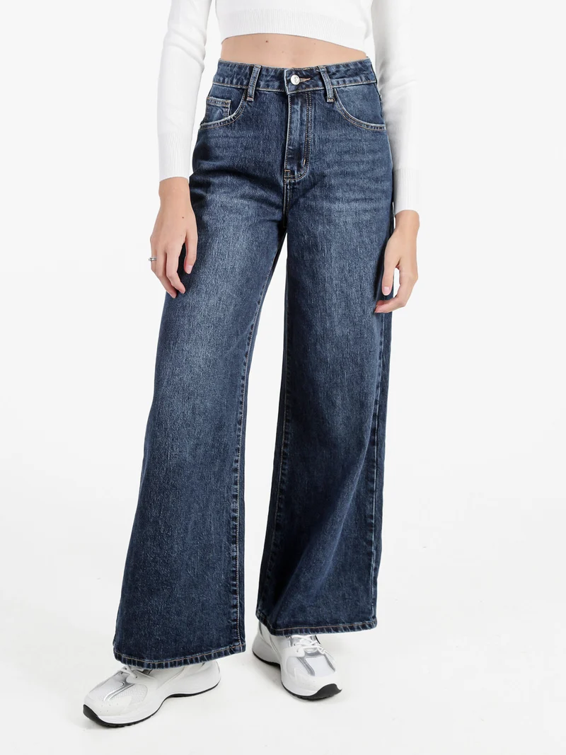 Jeans donna a gamba larga - jeans