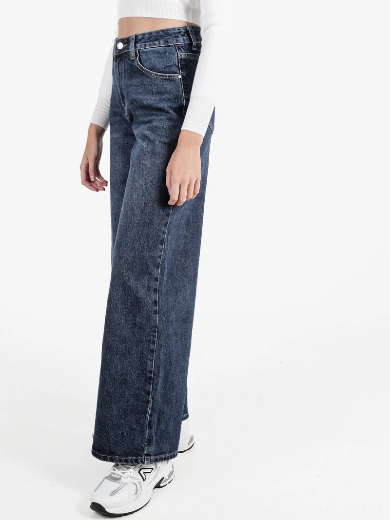 Jeans donna a gamba larga - jeans