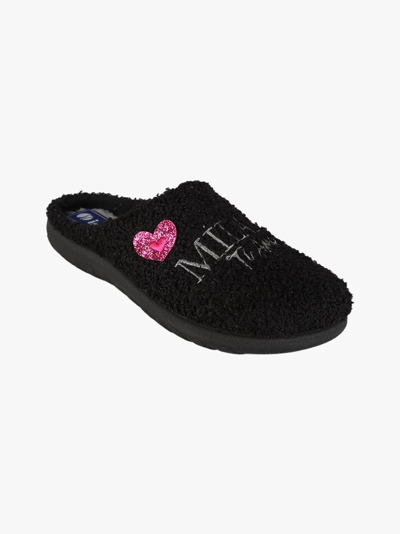Pantofole donna avvolgenti - nero