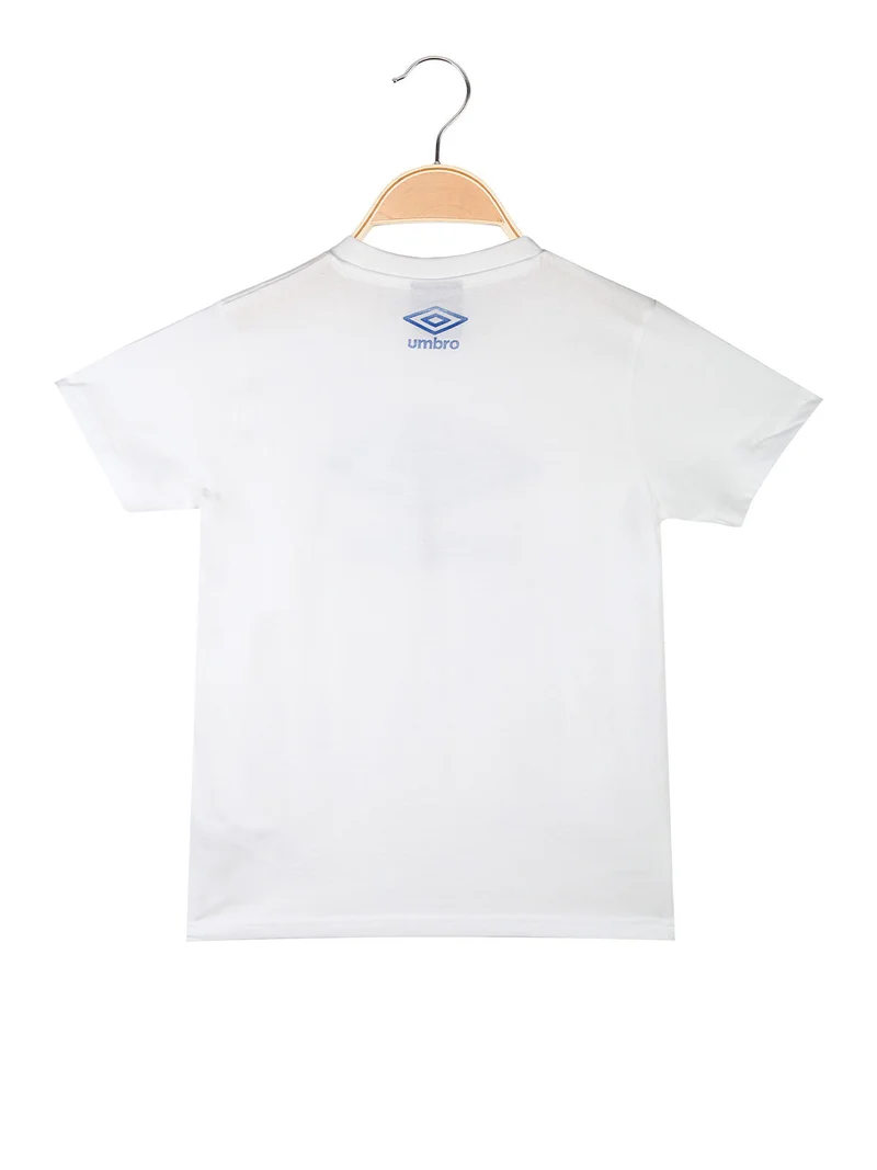 T-shirt da ragazzo in cotone con logo - bianco