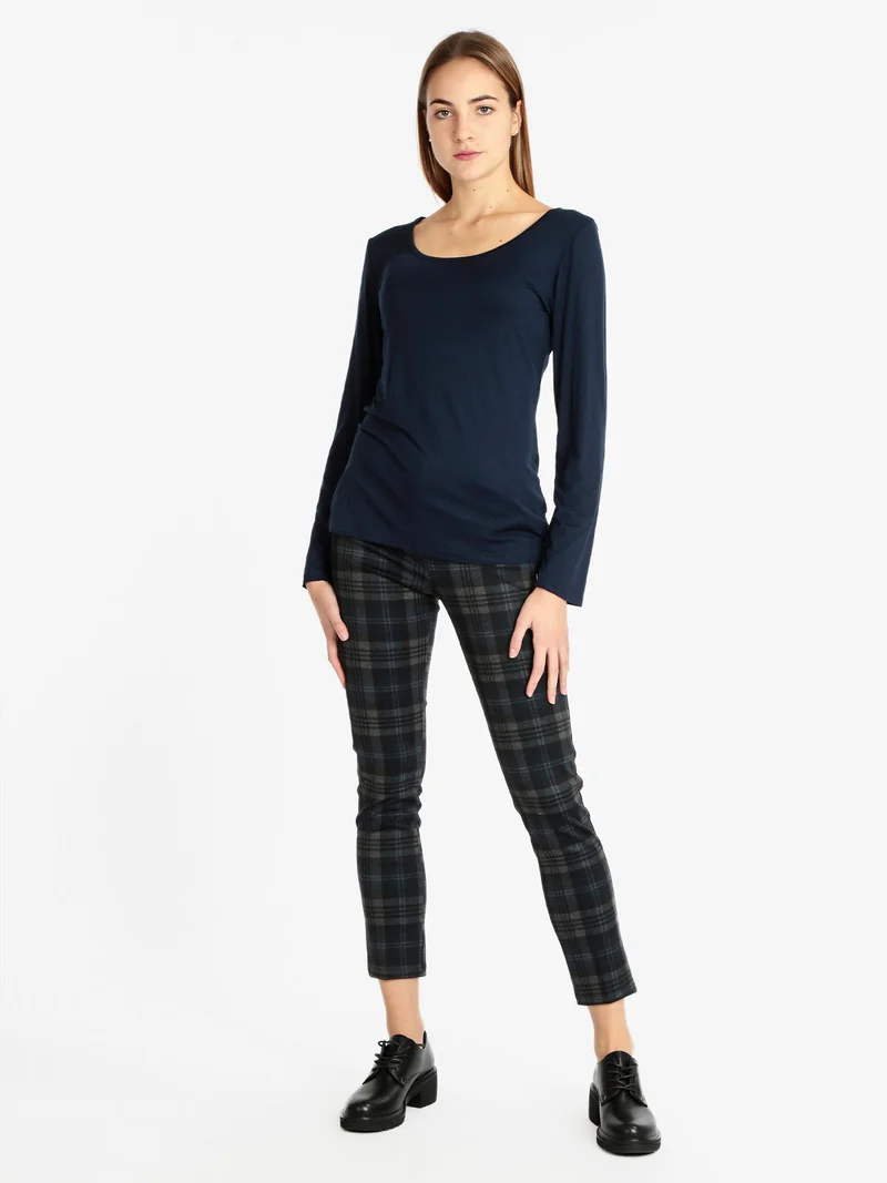 Maglia donna girocollo - blu scuro