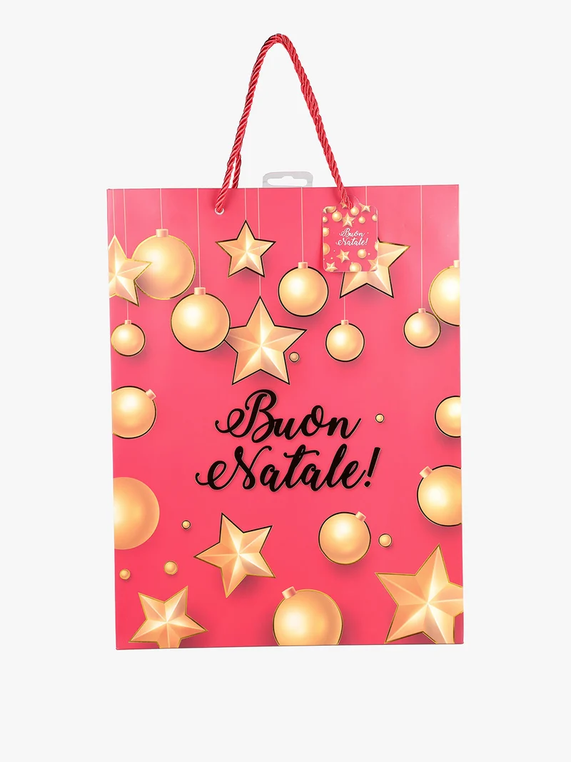 Sacchetto regalo natalizio - rosso