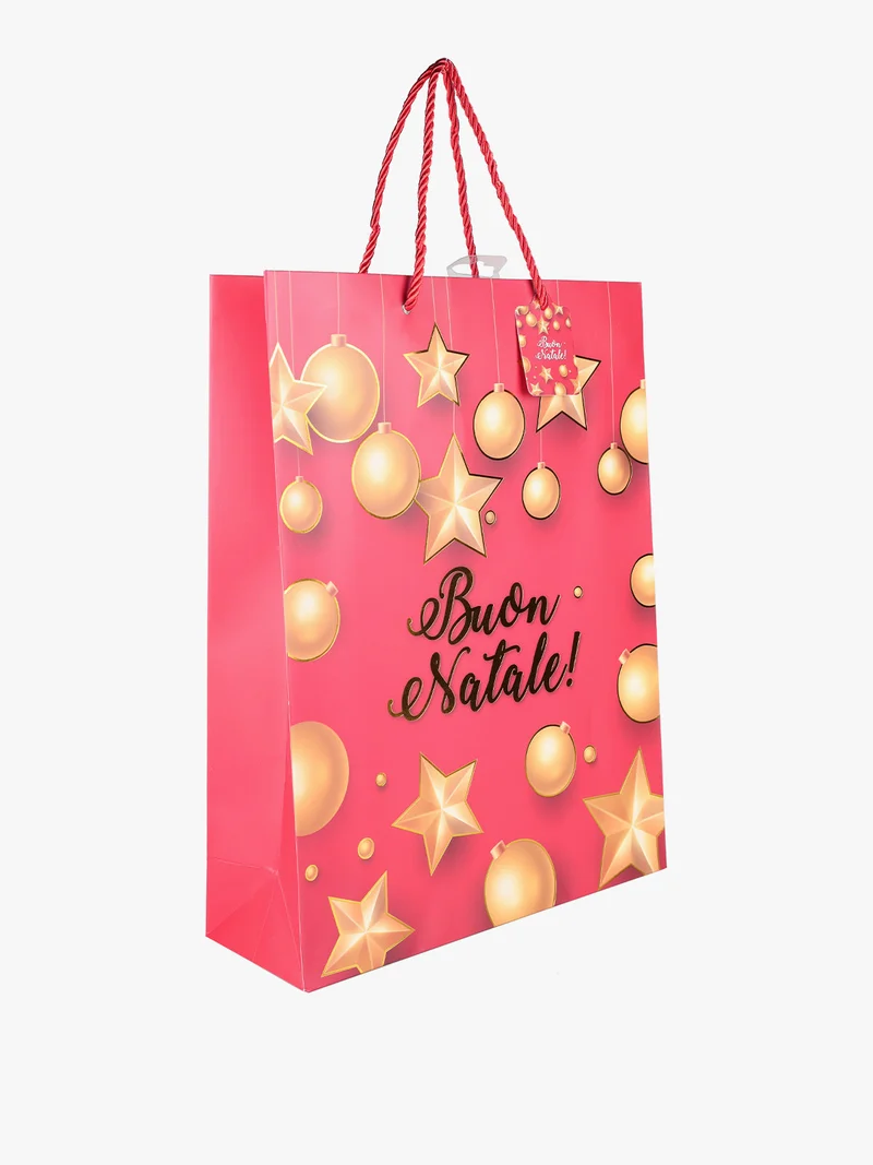 Sacchetto regalo natalizio - rosso