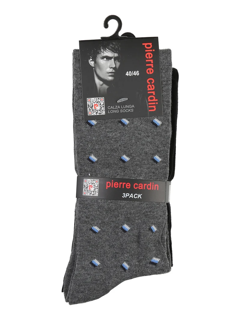 Confezione da 3 paia di calze lunghe uomo - blu scuro