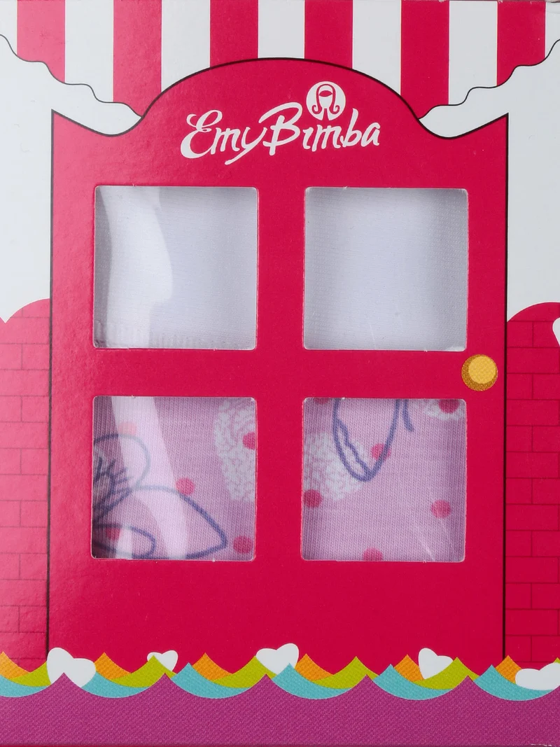 Slip da bambina con stampe - bianco