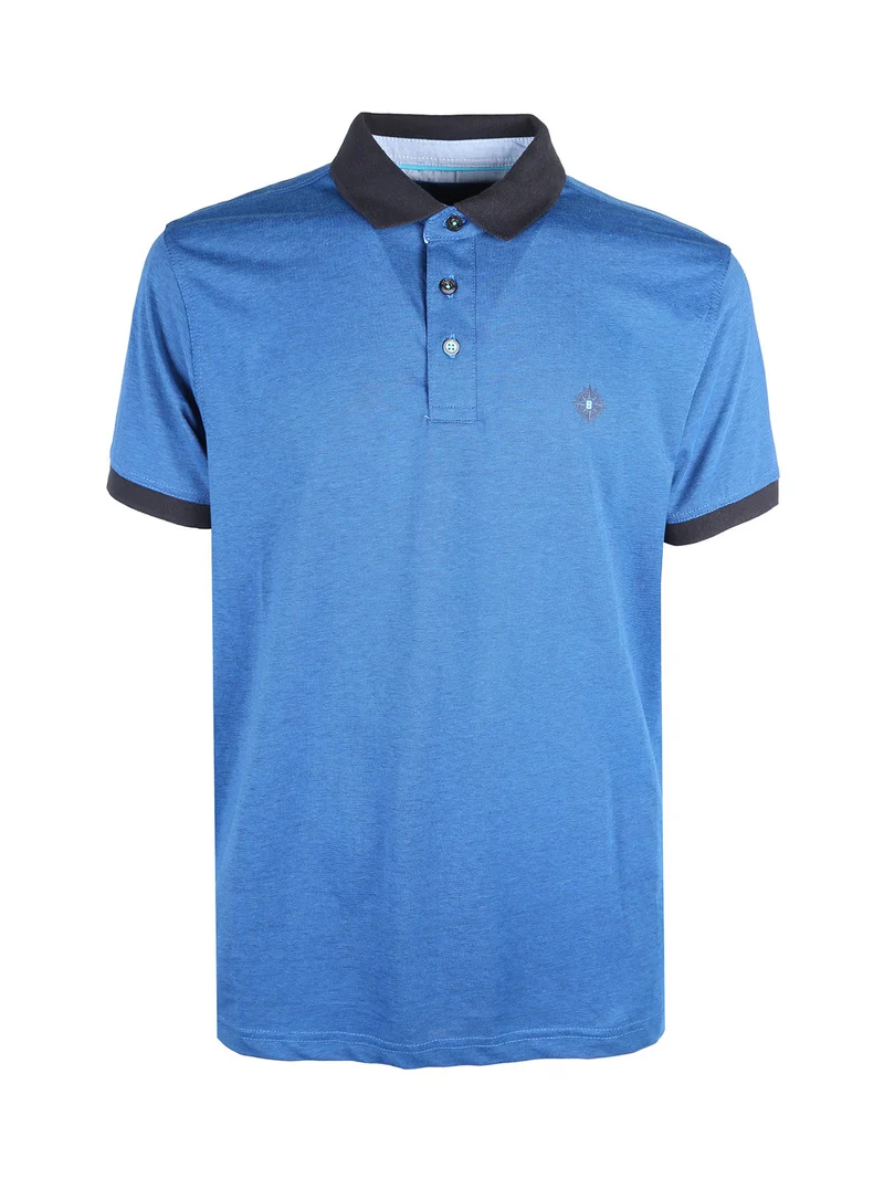 Polo da uomo a maniche corte - bluette