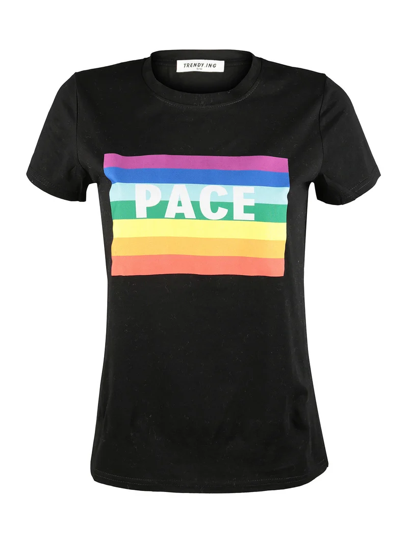 T-shirt donna PACE - nero