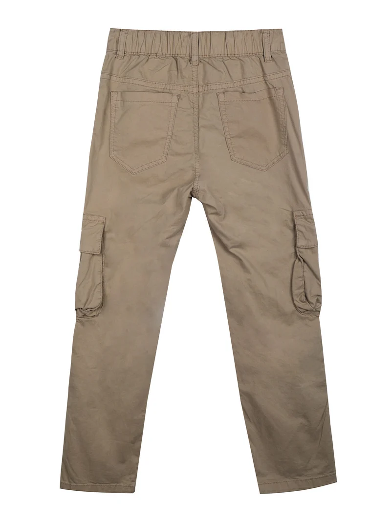 Pantaloni cargo da bambino in cotone - khaki