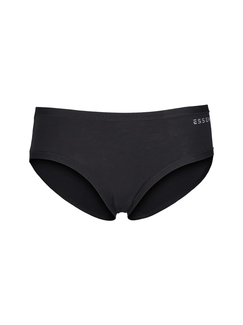 ART.3502 Slip midi da donna in cotone bielastico - nero