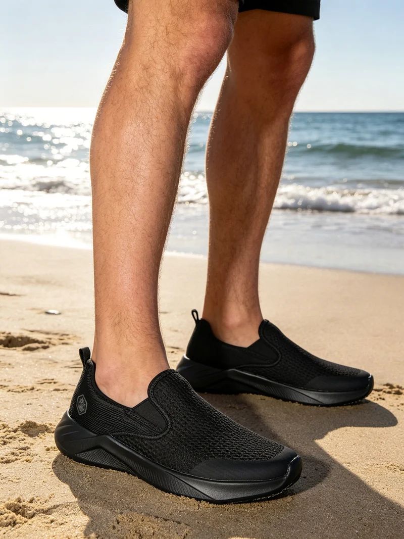 KARTER Sneakers da uomo slip on - nero