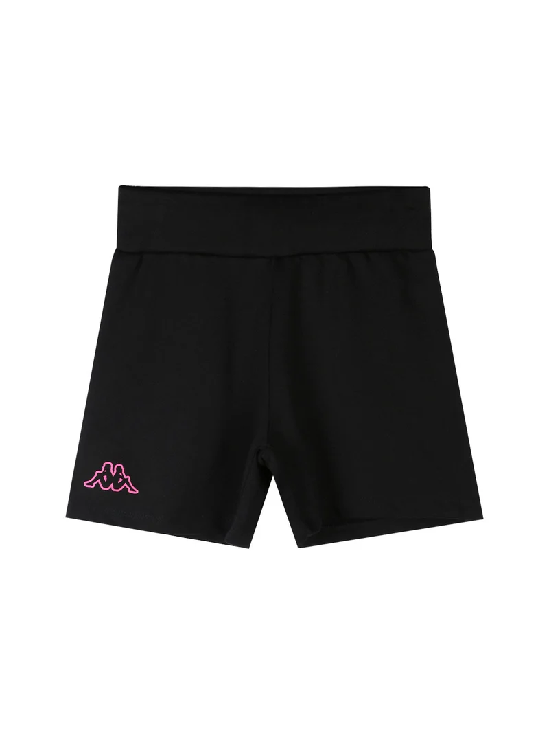 Completo corto 2 pezzi in cotone da bambina con t-shirt e shorts - limone