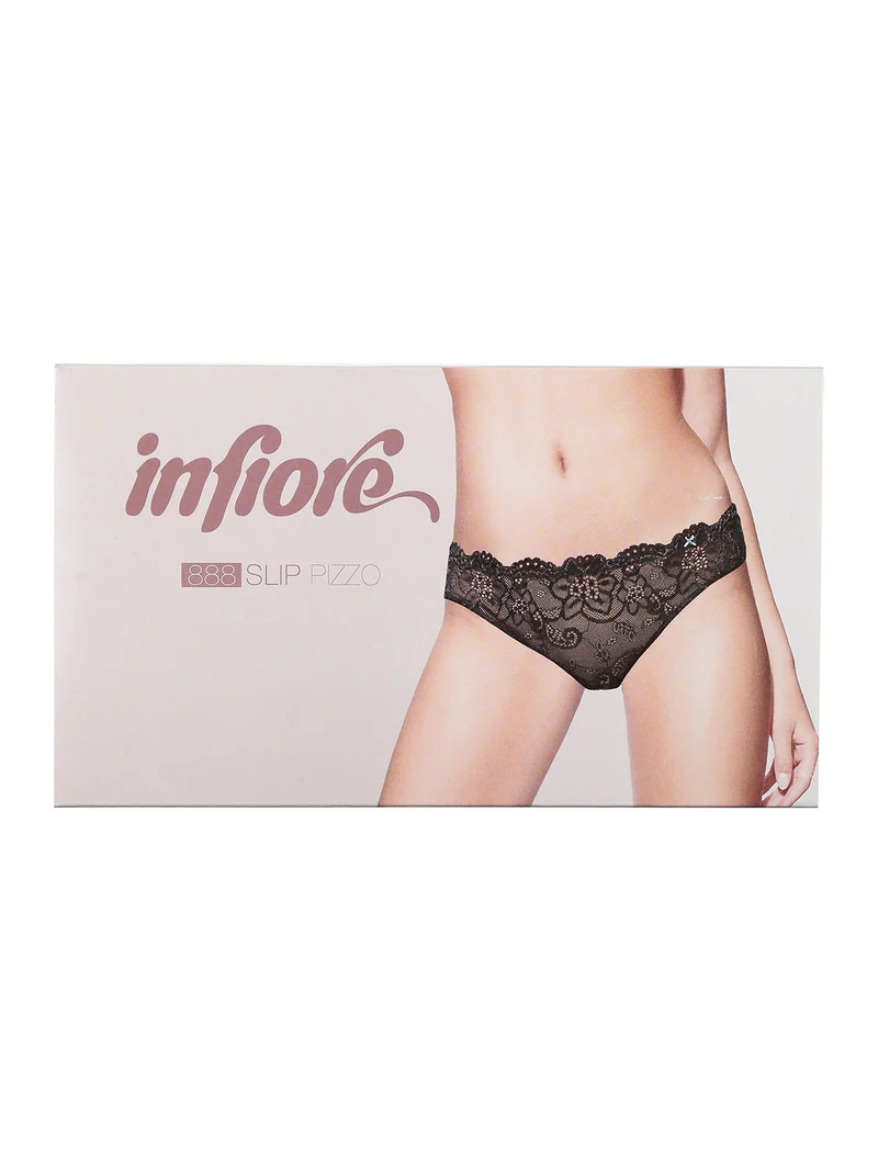 Slip donna in pizzo - nero