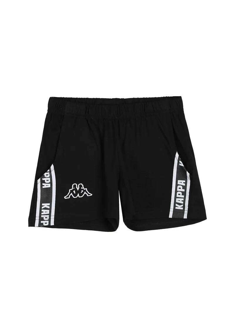 Completo corto in cotone da ragazza con t-shirt e shorts - rosa