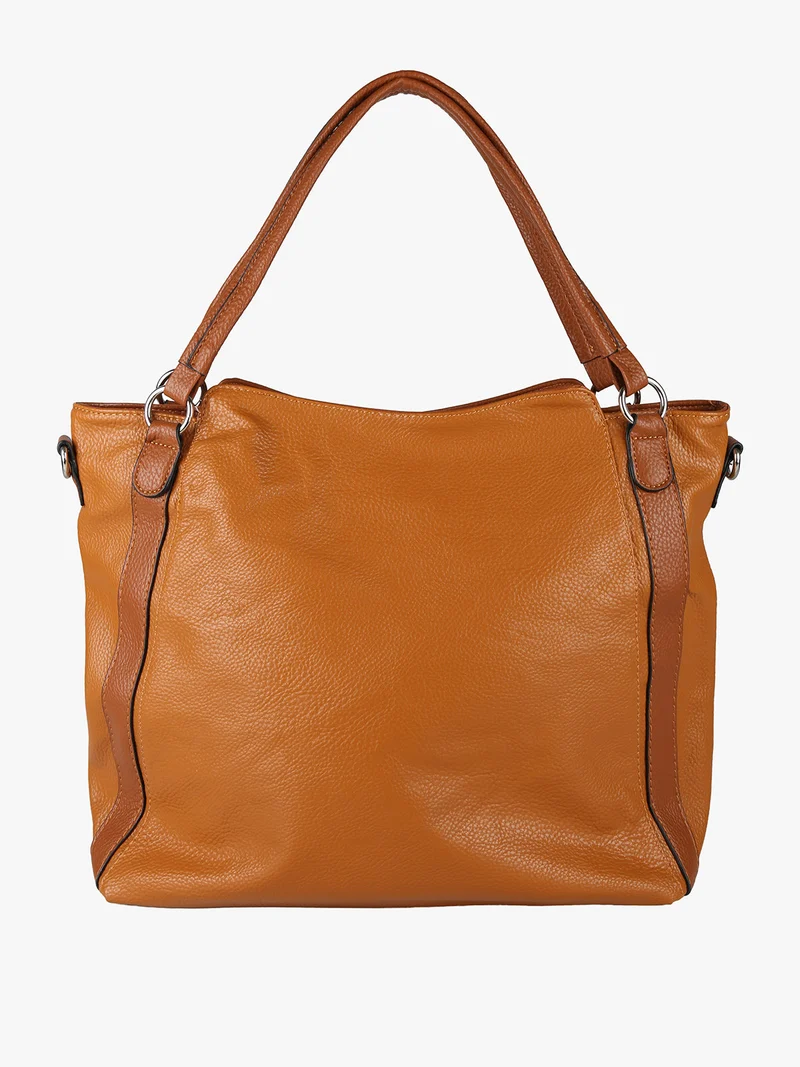 Borsa hobo da donna con doppi manici - marrone