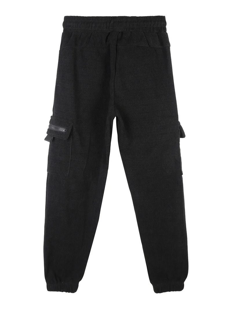 Pantaloni da bambino in velluto a coste - nero