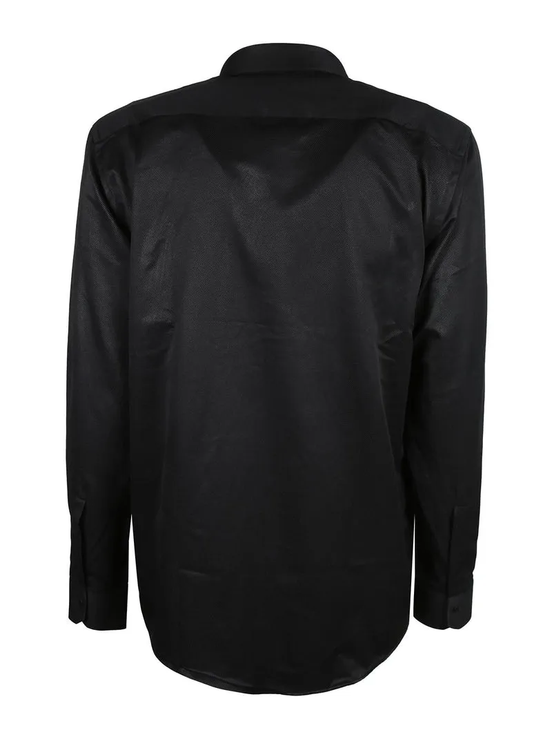 Camicia classica da uomo - nero