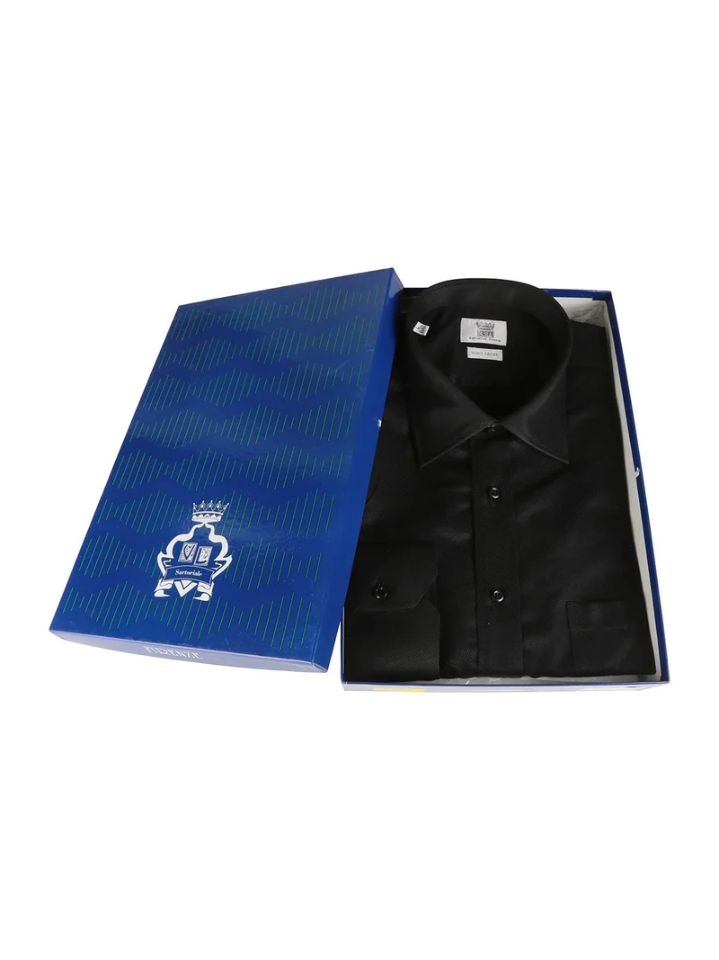 Camicia classica da uomo - nero