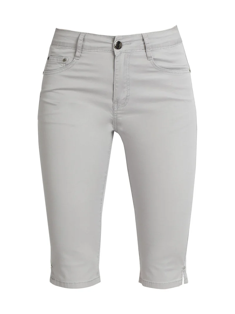 Pinocchietti in cotone donna - grigio