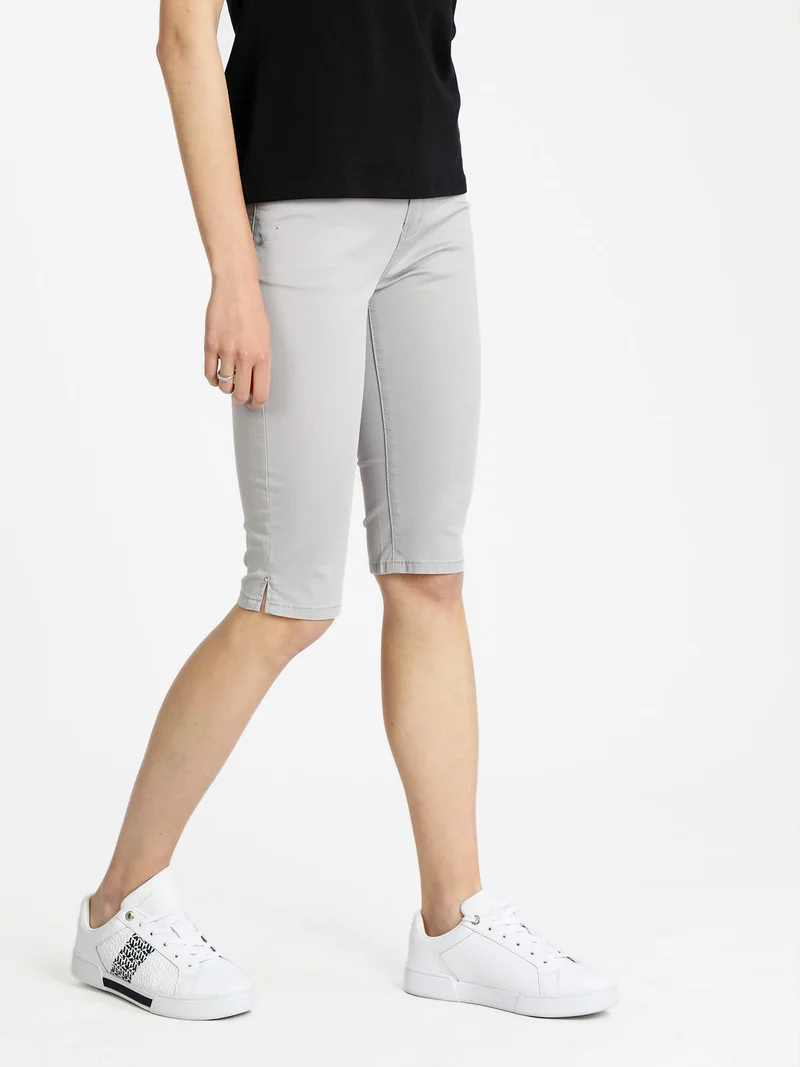 Pinocchietti in cotone donna - grigio