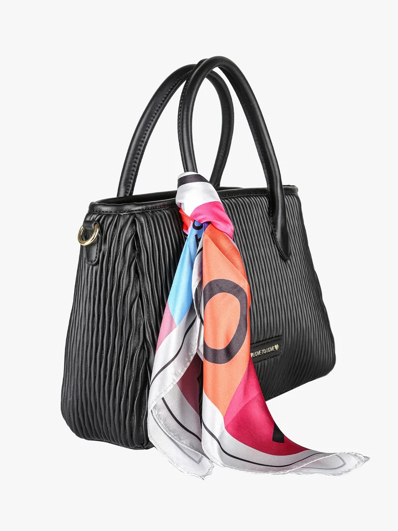 Borsa donna a mano con doppi manici - nero