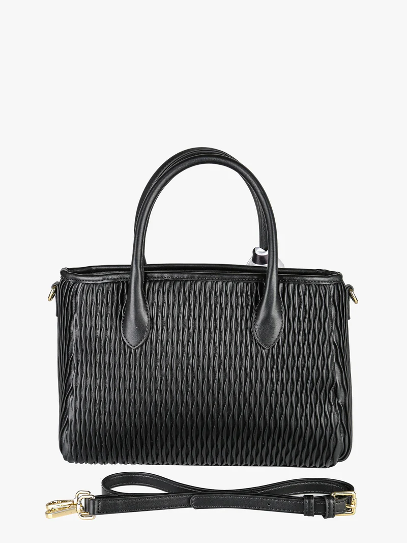 Borsa donna a mano con doppi manici - nero
