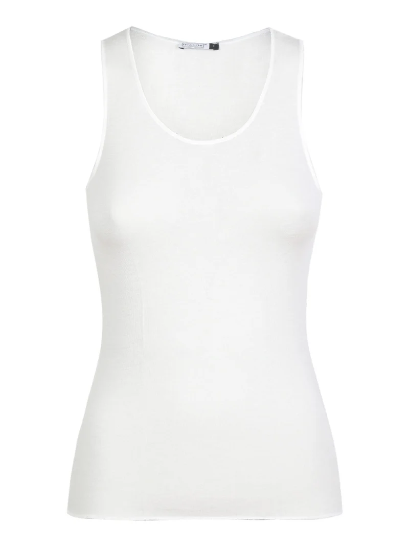 Canotta donna in cashmere - panna