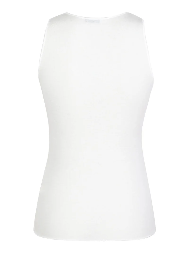 Canotta donna in cashmere - panna