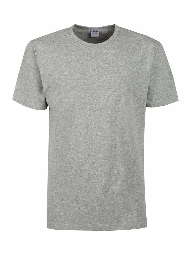 T-shirt intima uomo girocollo in cotone bielastico - grigio