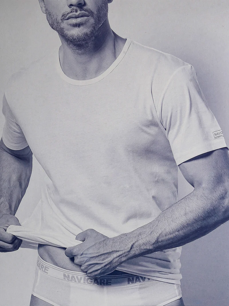 Maglia intima da uomo girocollo - bianco