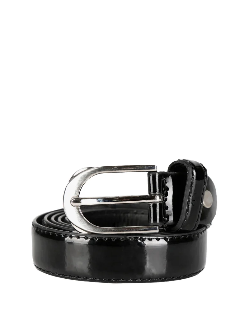 Cintura donna in vernice - nero