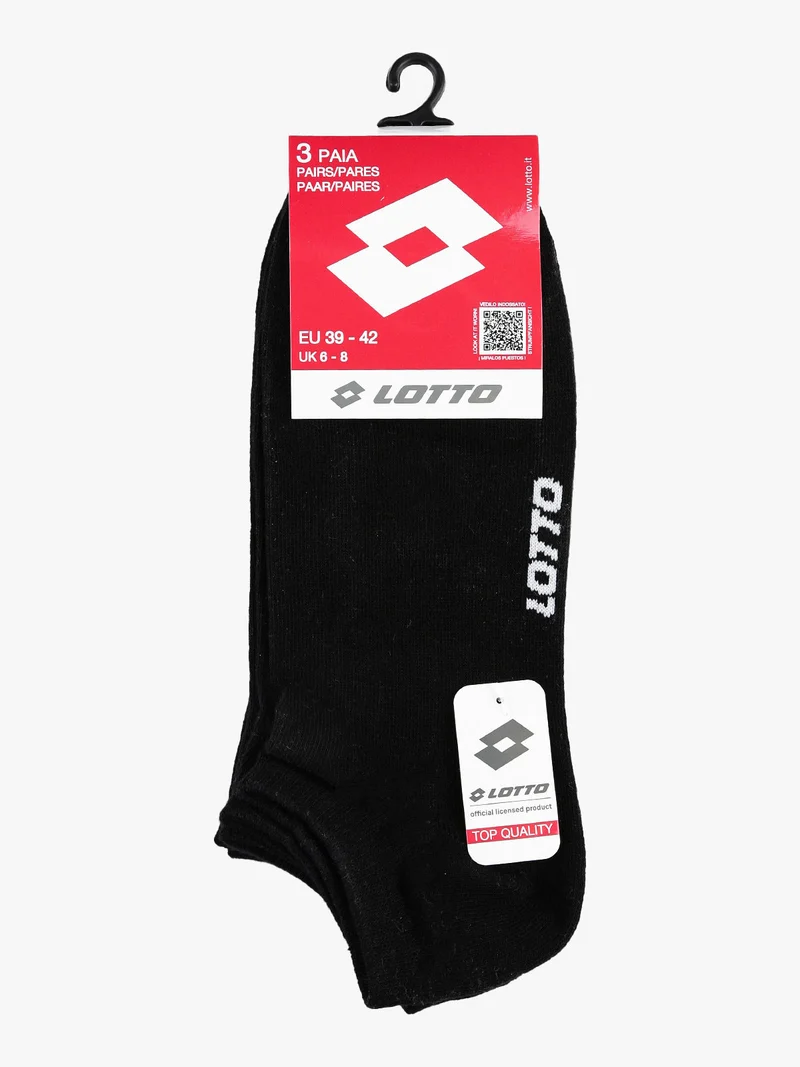 Calzini corti da uomo Confezione da 3 paia - nero