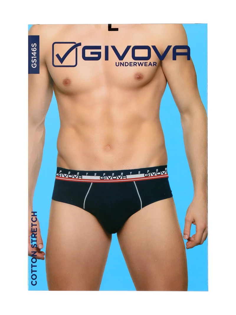 Slip da uomo in cotone bielastico - blu