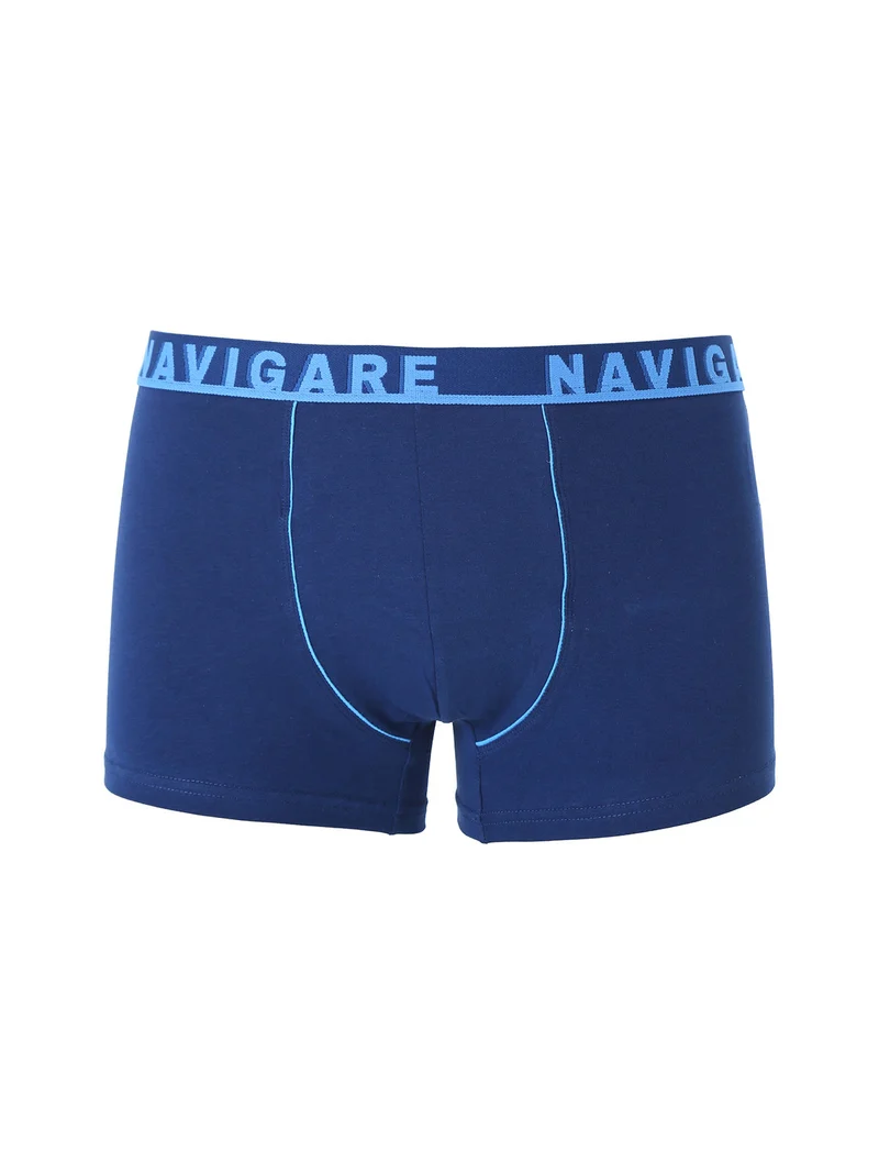Boxer da uomo in cotone elasticizzato - blu
