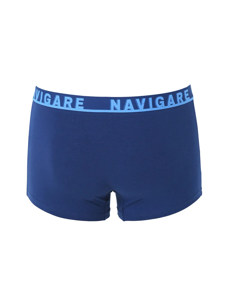 Boxer da uomo in cotone elasticizzato - blu
