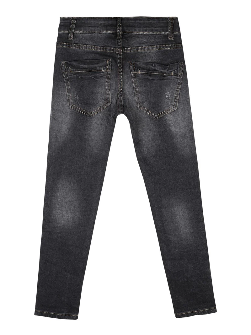 Jeans effetto slavato - nero