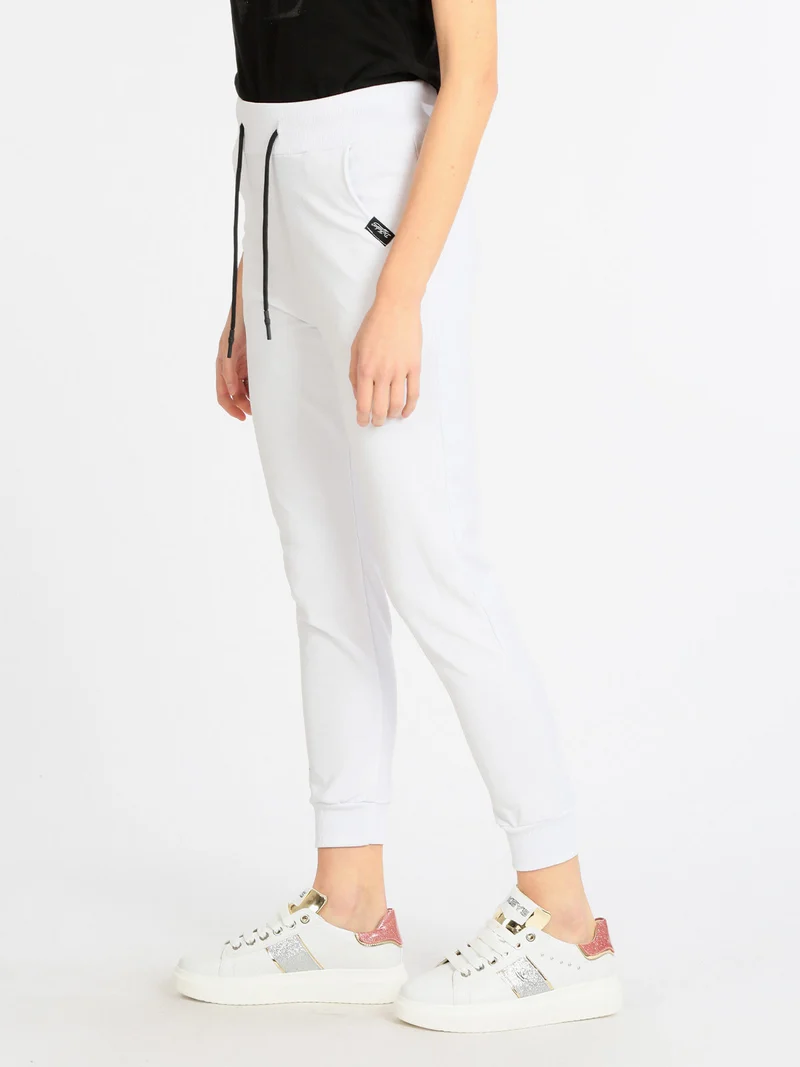 Pantaloni sportivi leggeri donna - bianco