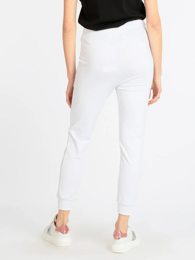 Pantaloni sportivi leggeri donna - bianco
